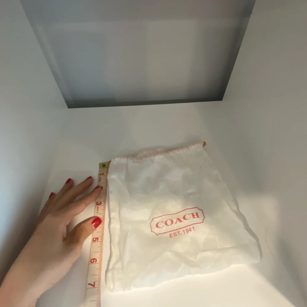 Coach white jewelry accessory dust bag